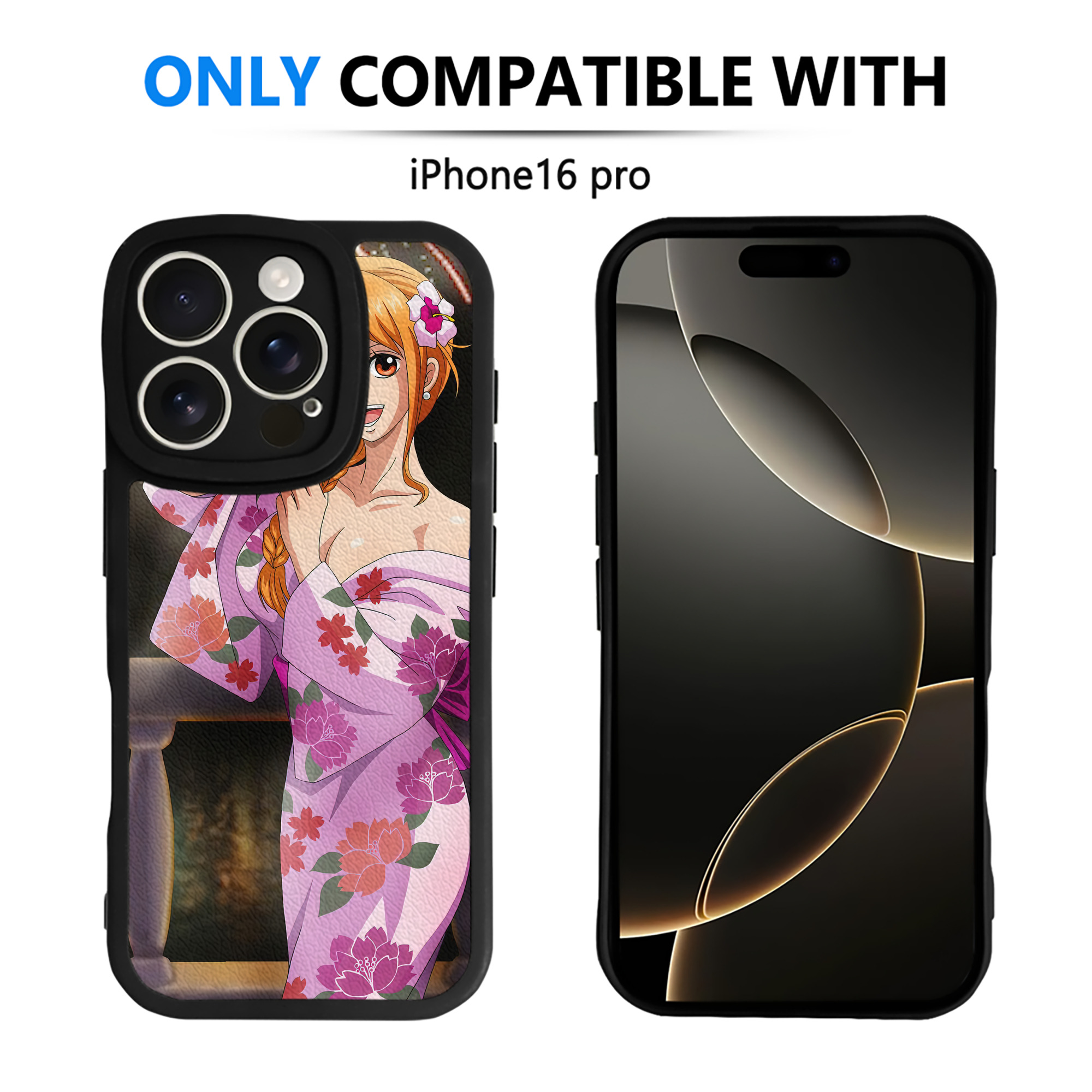 （画像用） ワンピース ONE PIECE 【iPhone 16シリーズ対応】シリコンスマホケース（レザー調） 材質：シリコン